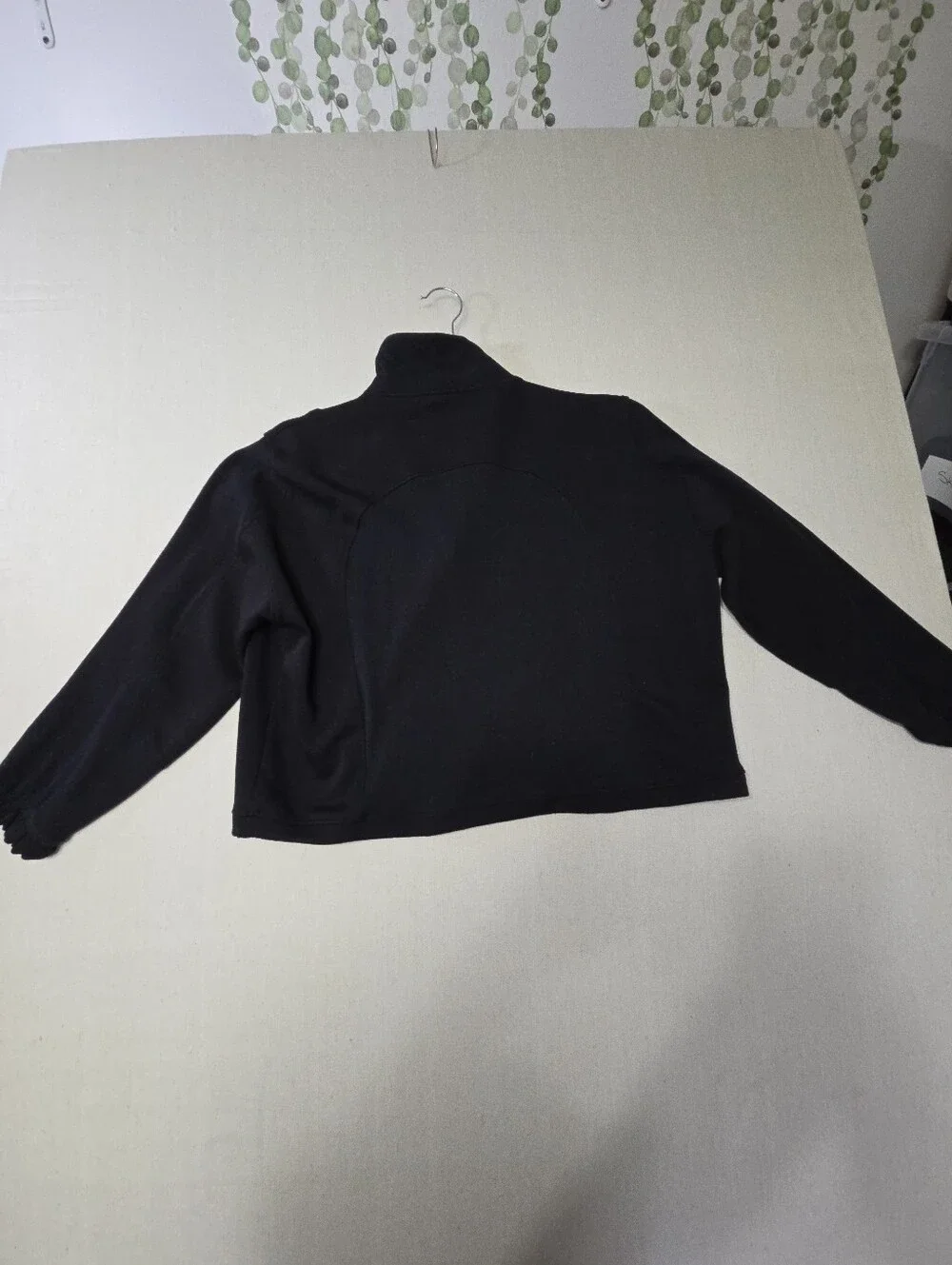 Pretty Guide Black Half-Zip Pullover Sweatshirt